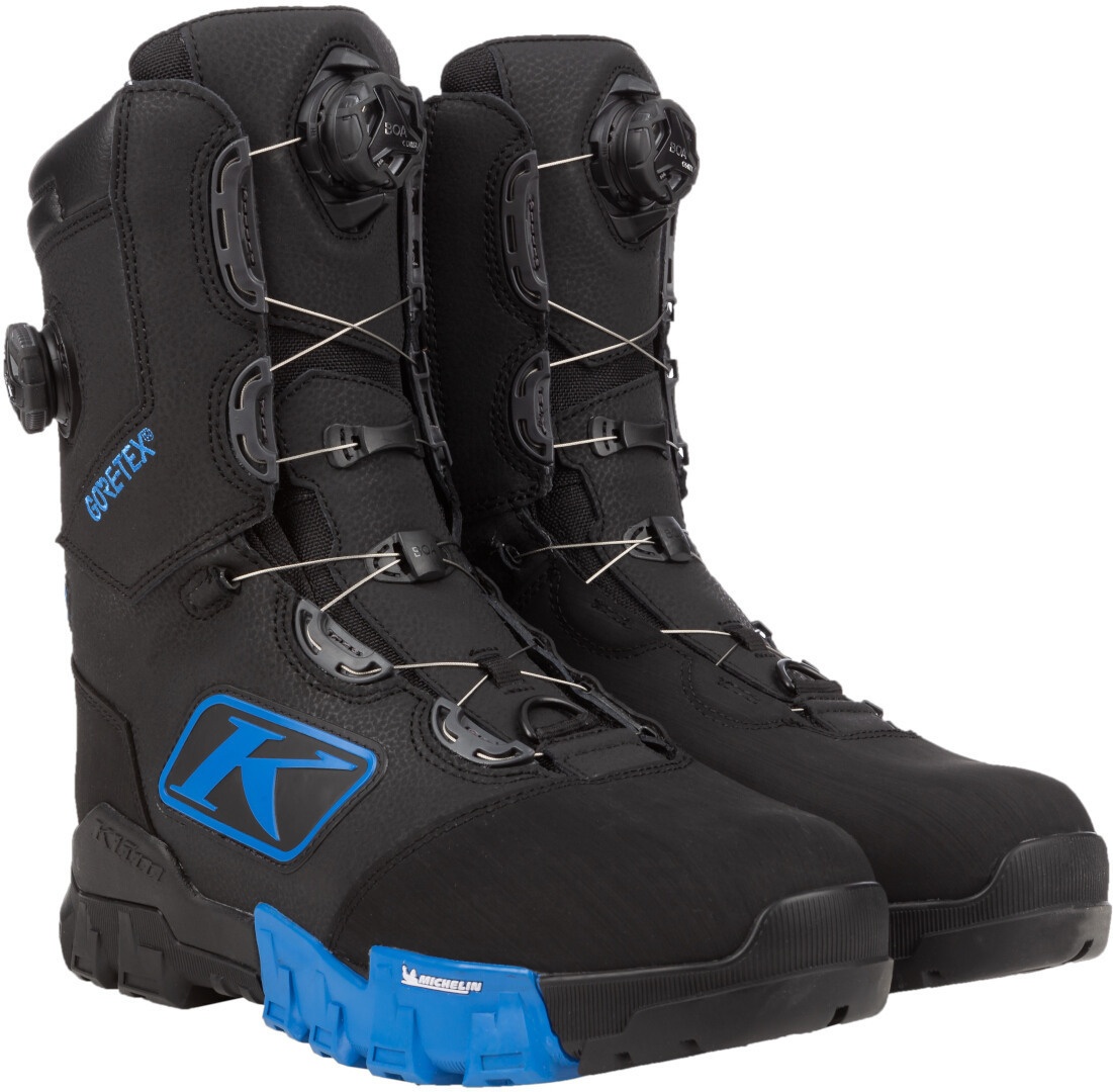 Klim Adrenaline Pro S GTX BOA Sneeuwscooter laarzen, zwart-blauw, 47 Voorman