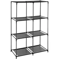 ADOB Steckregal Kunststoff B:68,5cm H:104cm T:34,5cm schwarz