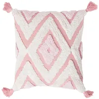 Homescapes Dekokissen 45 x 45 cm Rosa
