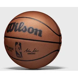Wilson Basketball NBA OFFICIAL GAME BALL, Indoor, Leder, Größe: 7, Braun