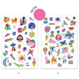 Djeco Kindertattoo DJ09617 Tattoos: Regenbogen,