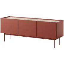 masseno COLORE Lowboard 144 cm Rot MDF