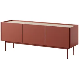 masseno COLORE Lowboard 144 cm Rot MDF