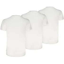 Levi's Herren T-Shirts, 3er Pack - Solid V-Neck 3P, V-Ausschnitt, Cotton Stretch, ECOM, Weiß XL