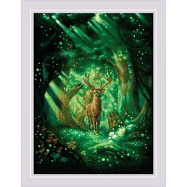 Riolis Kreuzstich Set Waldgeist, Zählmuster, 30x40cm