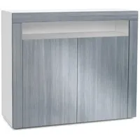 Vladon Kommode, Anthrazit, 108x92x40 cm, Wohnzimmer, Kommoden & Sideboards,