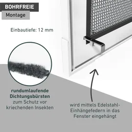 WINDHAGER Insektenschutz Fenster Plus 130 x 150 cm Weiß