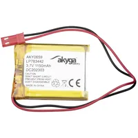 Akyga Modellbau-Akkupack (LiPo) 3.7V 1150 mAh JST