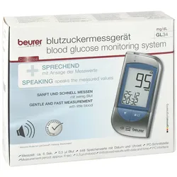 Beurer GL 34 Blutzuckermessgerät mg/dl
