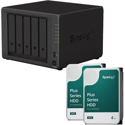 Synology DiskStation DS1522+ 5 Einschübe NAS-Server Leergehäuse + 8 TB Synology Plus (2x 4TB)