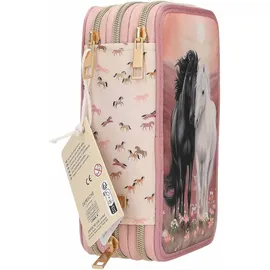 DEPESCHE 3-Fach Federtasche BLOSSOM PONY