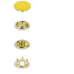 Prym Nähfrei-Druckknöpfe Jersey 12 mm gelb