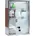 Emergency Holz-Optik Hbt 45x30x12cm 3 Fächer Glas-Tür abschließbar silber/braun