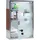 Relaxdays Medizinschrank Emergency Edelstahl / Holz-Optik Hbt:45x30x12cm, 3 Fächer, Glas-Tür abschließbar,silber/braun