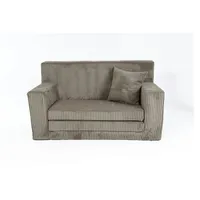 FORTISLINE Kindersofa aus Schaumstoff mit abnehmbarem Bezug Kinderzimmer braun