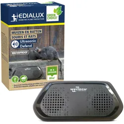 Edialux Ultraschall-Abwehr Von Mäusen Und Ratten - Für Drinnen Und Draußen