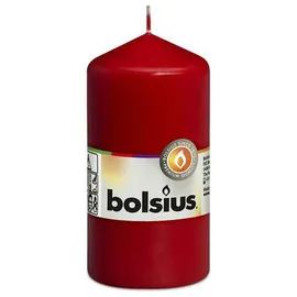 Bolsius Stumpenkerze 12 cm rot