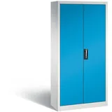 C+P Werkstattschrank | HxBxT 195x93x40cm | Lichtgrau/Lichtblau von PROREGAL