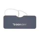 DIDINSKY Louvre Lesebrille ohne Bügel für Damen & Herren – Ultraleichte, kompakte Pince-Nez-Brille mit selbstklebendem Etui fürs Handy – Lesehilfe für die Nähe, Quevedo-Stil - +1,0
