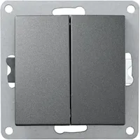 McPower Flair 2-fach, 250V~/10A, UP, anthrazit