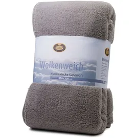 Gözze Wolkenweich Kuscheldecke 150 x 200 cm Silber