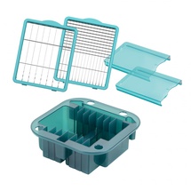 Genius Nicer Dicer Chef Professional Gemüseschneider Zubehör Set 5 tlg. Gemüsehobel Aufbewahrungseinsatz, Messereinsätze, Schutz für Messereinsätze,