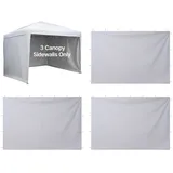 Vevor Seitenwände für Pavillon 3x3 3 Stück Weiß