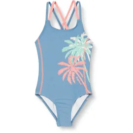 Playshoes UV-Schutz Badeanzug Mädchen Schwimmanzug Badebekleidung, Palmen, 98/104