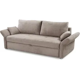 Jockenhöfer Schlafcouch Mikrofaser 2-Sitzer Grau