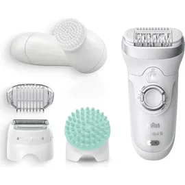 Braun Silk-épil 9 9-865 weiß/silber