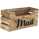 Baoblaze Holz Posthalter Aufbewahrungsbox, Multifunktionaler Dekorativer Rustikaler Postkorb