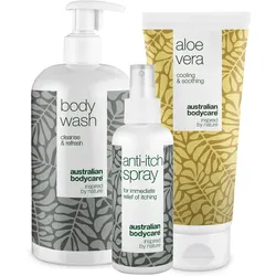 Australian Bodycare After Sun Paket für gerötete Haut und Sonnenbrand Körperpflege 800 ml