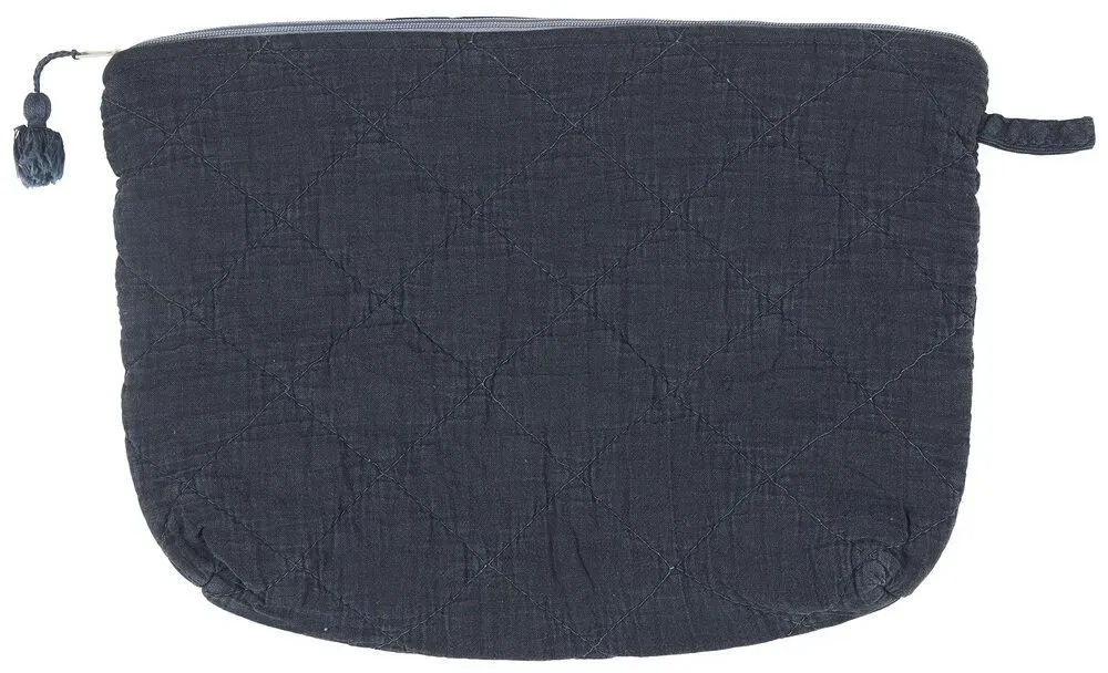 IB Laursen Kulturbeutel wattiert, 28 x 8 x 18 cm, historical blue