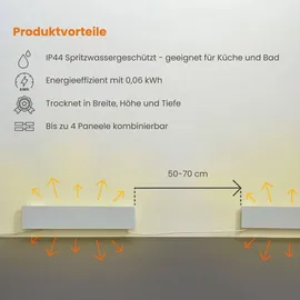Dalsys Anti-Schimmel-Heizung 60 W Weiß
