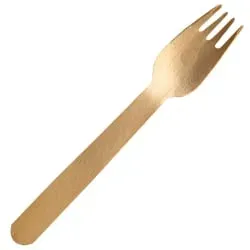 NATURESTAR Bio Einweggabel, 16 cm 38856 , 1 Box = 100 Stück, natur