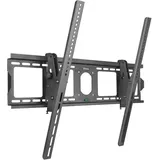 ONKRON TV Wandhalterung 55-100 75 kg max, VESA 800x600, Ultra Slim, neigbar UT4-B Schwarz