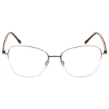 Rodenstock Quadratisch Titan Brillen in Brown, Light Brown für Damen, Brille mit Sehstärke, optional mit Sonnenbrillen tönung oder Blaulichtfilter (Modell R7141)