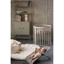Waldin Babybett OWAL Kinderbett 7in1 mit Matratze,
