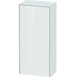 Duravit White Tulip Halbhochschrank WT1322L8585 40 x 24 cm, Weiß Hochglanz, 1 Türe links, 2 Glasfachböden