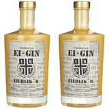 1887 Streetwear Handcrafted Ei-Gin, Eierlikör Liköre (1 x 0.5 l) (Packung mit 2)