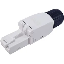Equip Cat.6 Tool-free RJ45 Stecker, 5 Stück/Set, RJ-45, Schwarz, Weiß, Männlich,