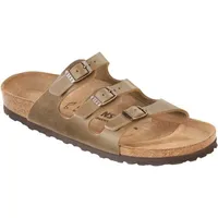 Birkenstock - Women's Florida Soft Footbed Leather Oiled - Sandalen Gr 36 - Regular beige/braun