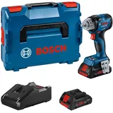 Bosch Professional 18V System Akku Drehschlagschrauber GDS 18V-320 C (320 Nm Anziehmoment und 540 Nm Losbrechmoment, inkl. 2x 4.0Ah ProCORE Akku, Ladegerät GAL 18V-40, Bluetooth-Modul GCY 42, L-BOXX)