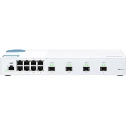 QNAP Systems QSW-M408S 12-Port Smart Managed Switch 4x 10GbE SFP+, 8x 1GbE RJ45, Layer 2, Netzwerkmanagement