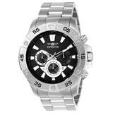 Invicta 22786 Pro Diver Herren Uhr Edelstahl Quarz schwarzen Zifferblat