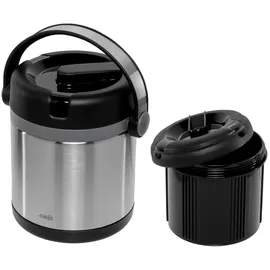 Emsa Mobility Speisegefäß edelstahl/schwarz 1,2 l