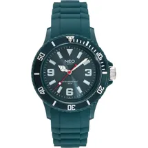 NEO watch Armbanduhr Kunststoff Petrol - N1-007