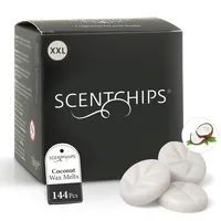 Scentchips® Duftwachs Fruchtduft (S-Stücke-8, Kokosnuss) – Wax Melts für Duftlampe, Hausparfum, geeignet für Duft- & Wachsbrenner