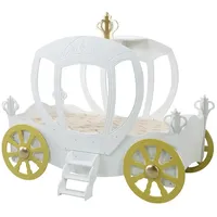 Sconto Kinderbett Prinzessinnen-Kutsche ¦ weiß ¦ Maße (cm): B: 120 H: 173,8 T: 205.0