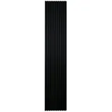HOME DELUXE Wandpaneel Akustikpaneel SONIC, BxL: 40,50x240,00 cm, 0,96 qm, Akustik Wand Paneele, Lamellenwand, Akustik Paneele schwarz